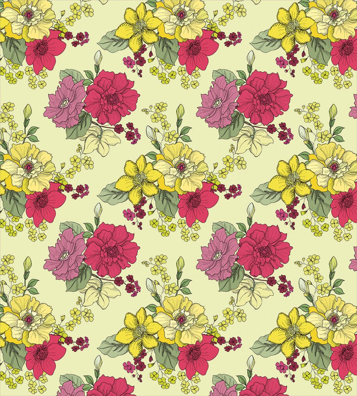 Naive Nature Flowers Art — Pattern