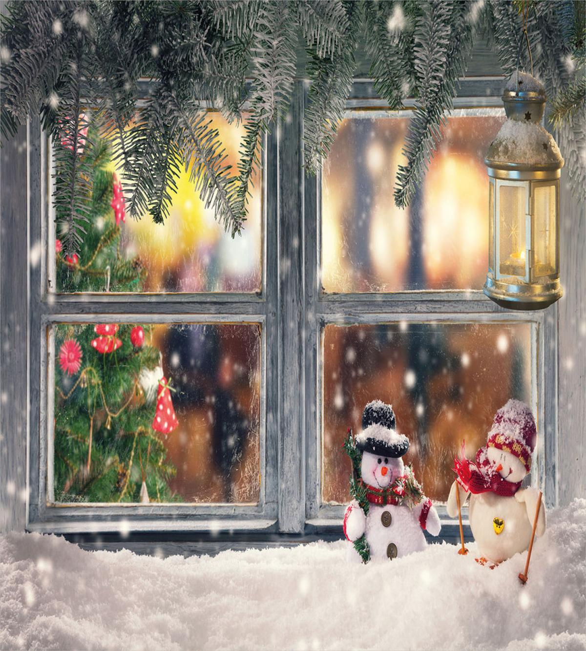 Little Snowmen at Window — Pattern