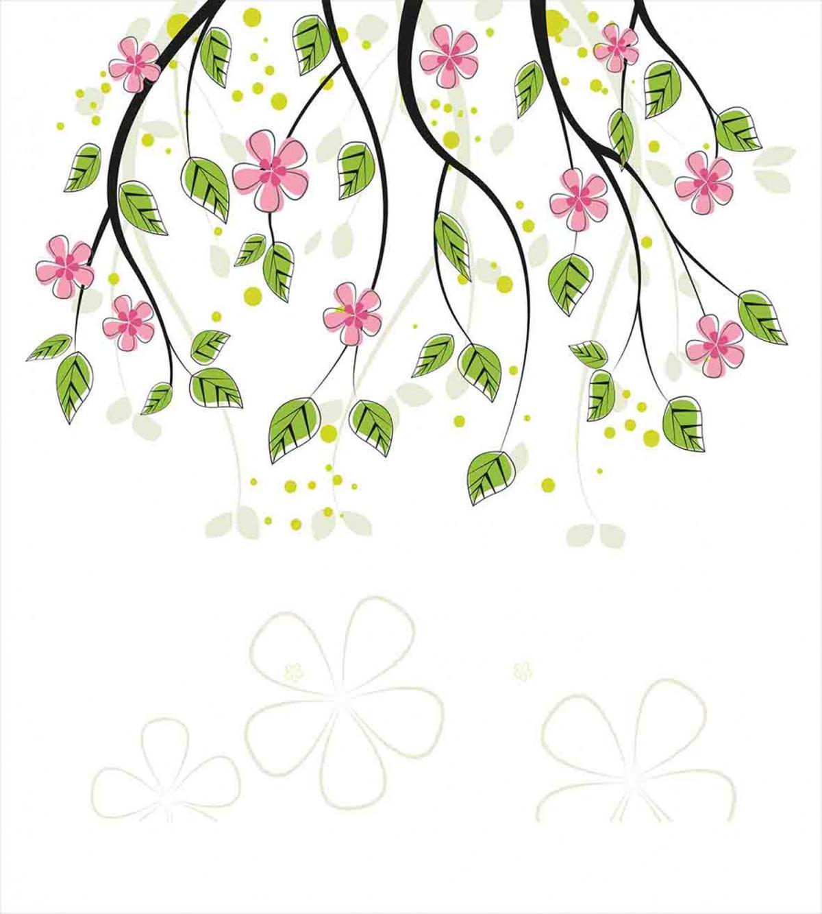 Branch with Flowers — Pattern