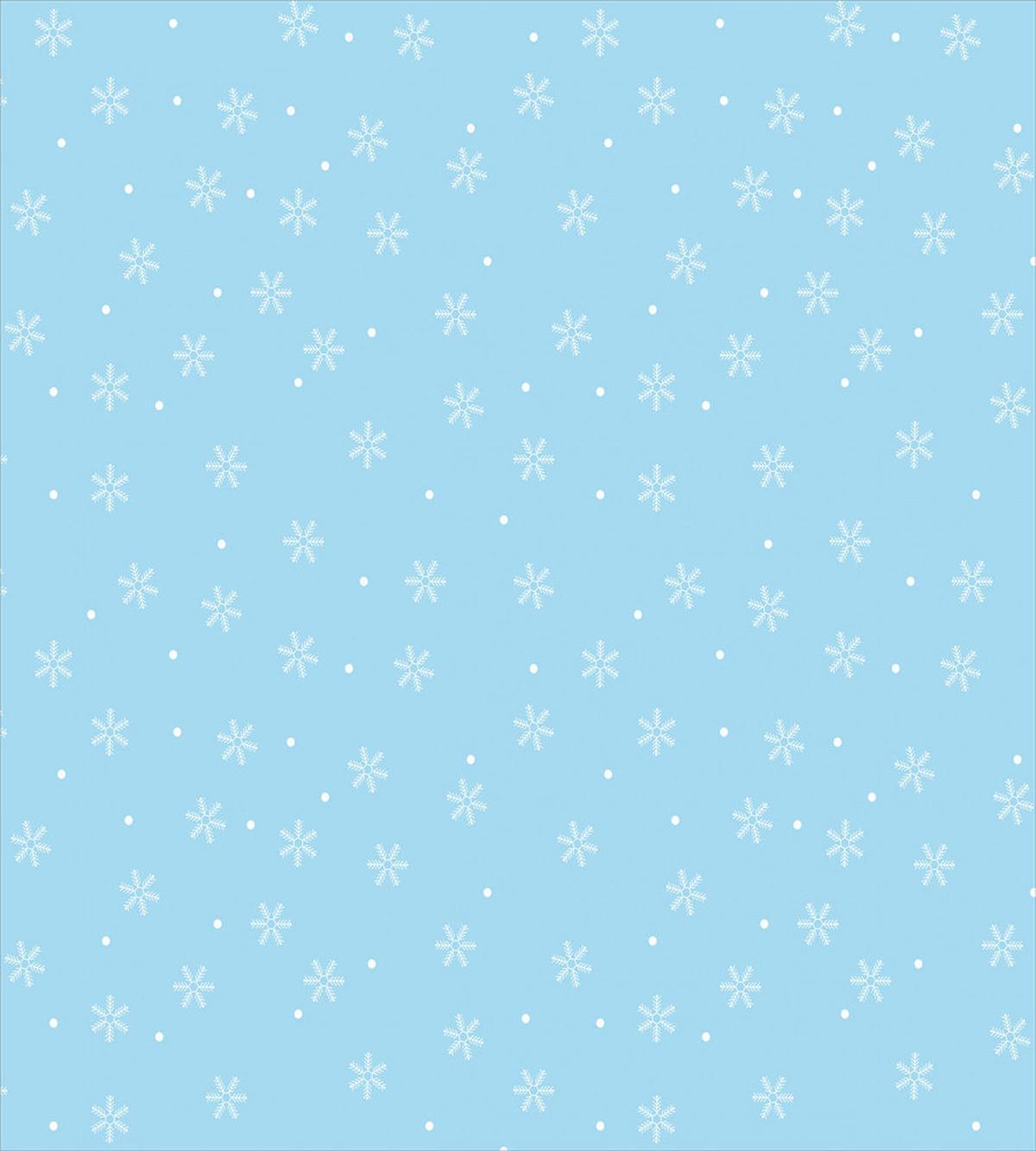 Soft Snowfall on Blue — Pattern