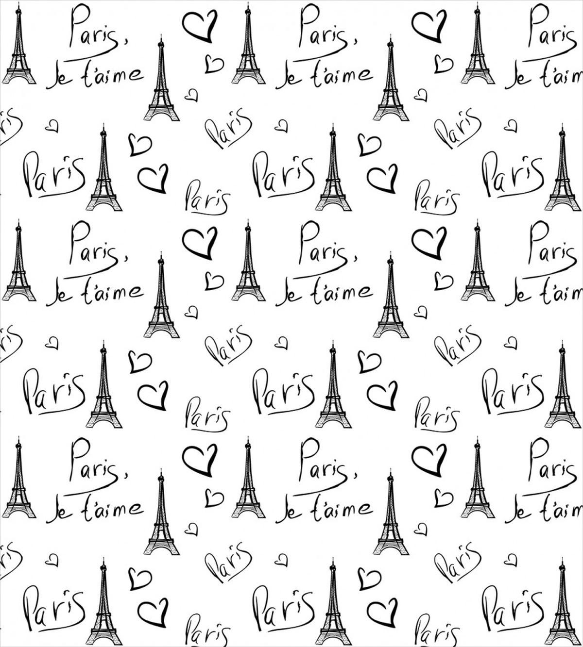 Eiffel Je T'aime Doodle — Pattern