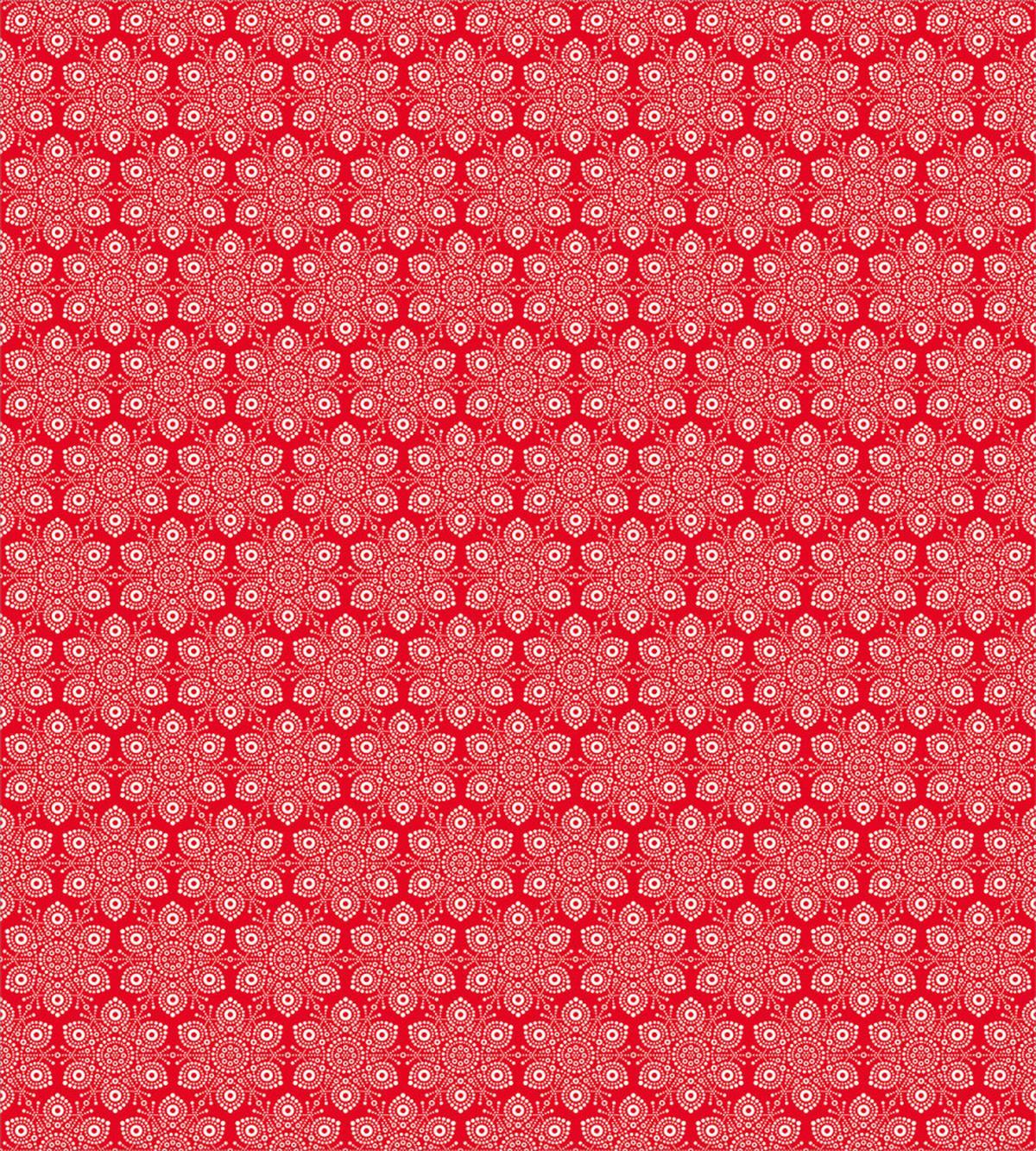 Snowflake Motif with Dots — Pattern