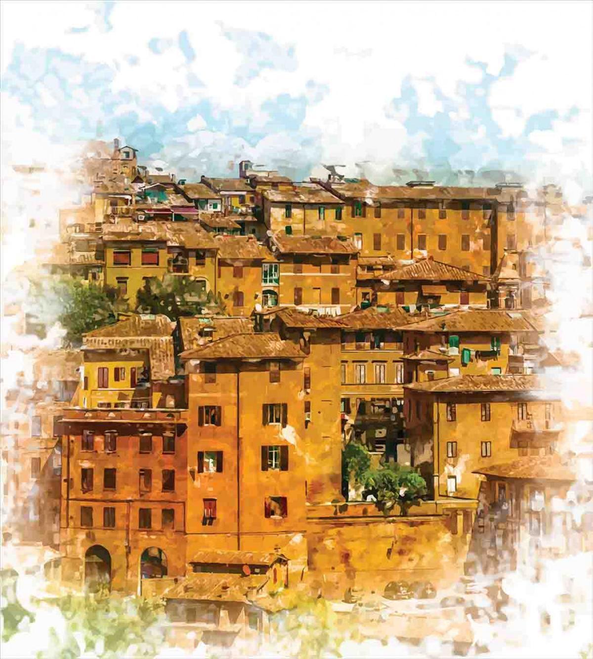 Historic Italian Town — Pattern