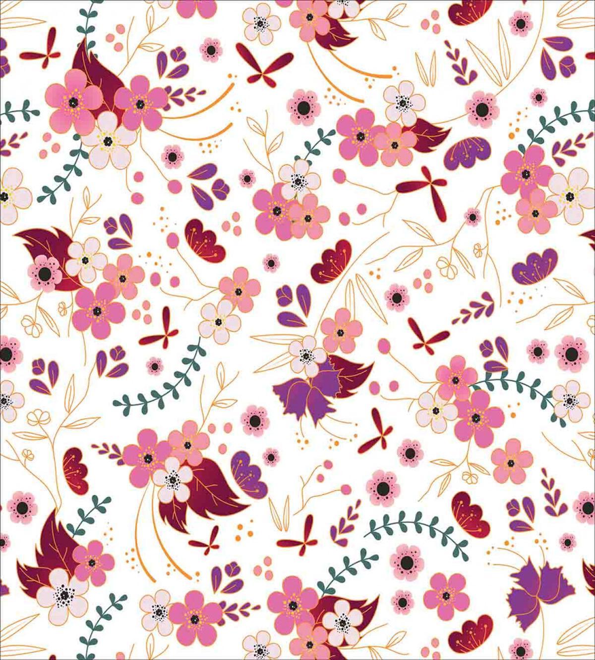 Cartoonish Flowers — Pattern