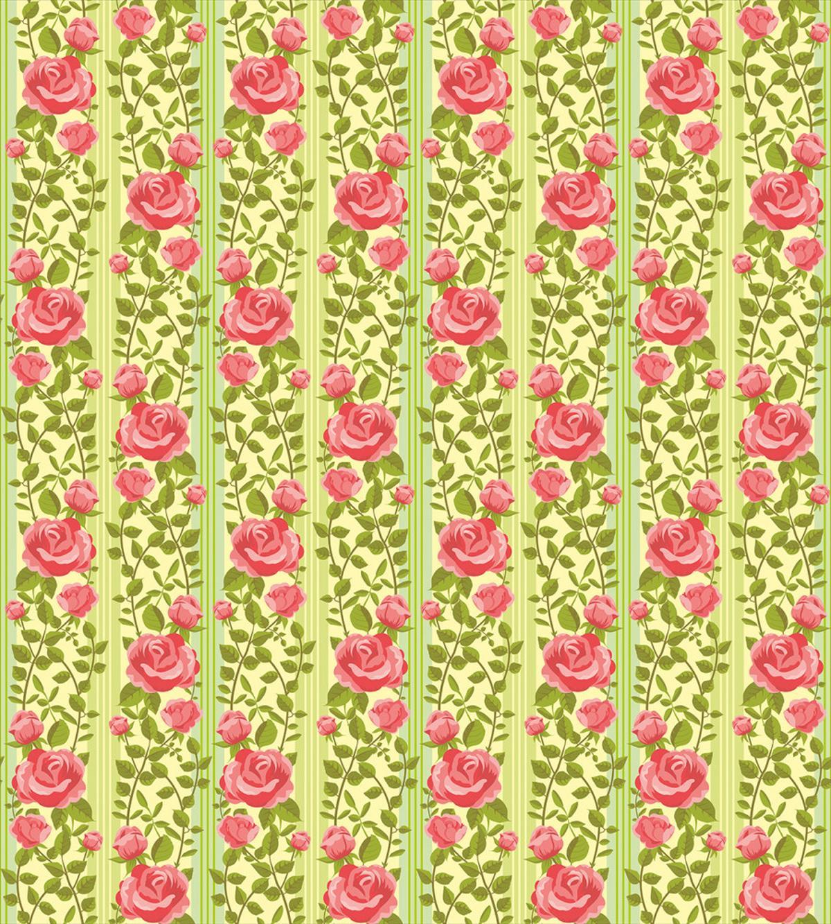 Classical Pink Roses — Pattern
