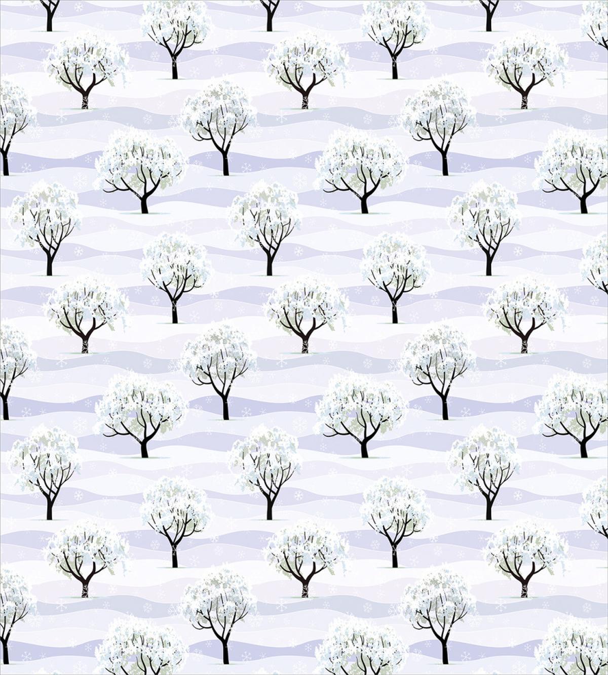 Snowy Tree Rural Country — Pattern