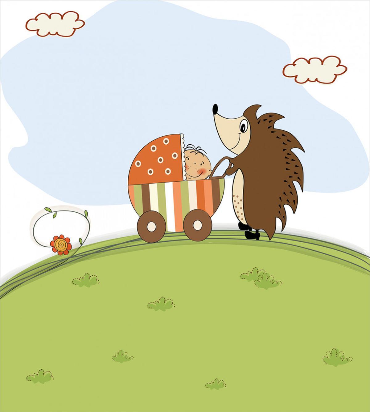 Baby Shower and Hedgehog — Pattern