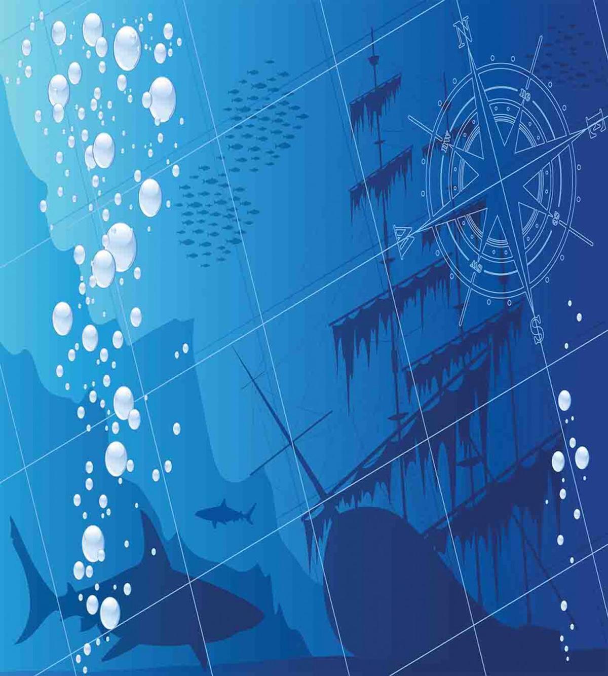 Sharks Ship Compass — Pattern