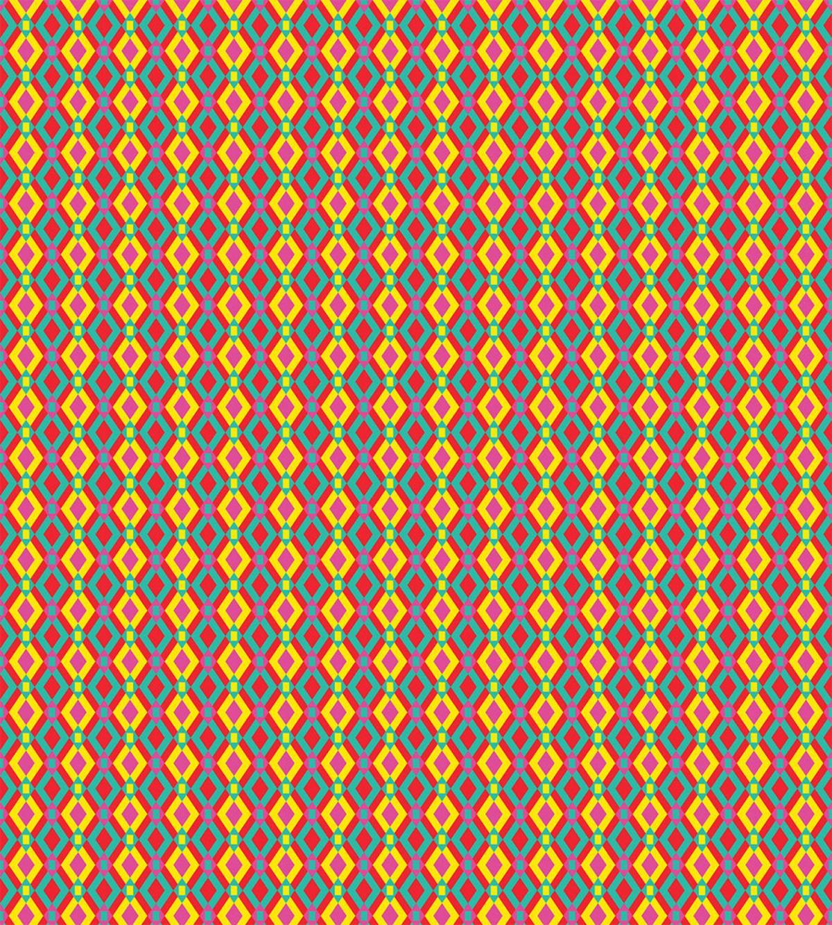 Native Folk Motif Grid — Pattern