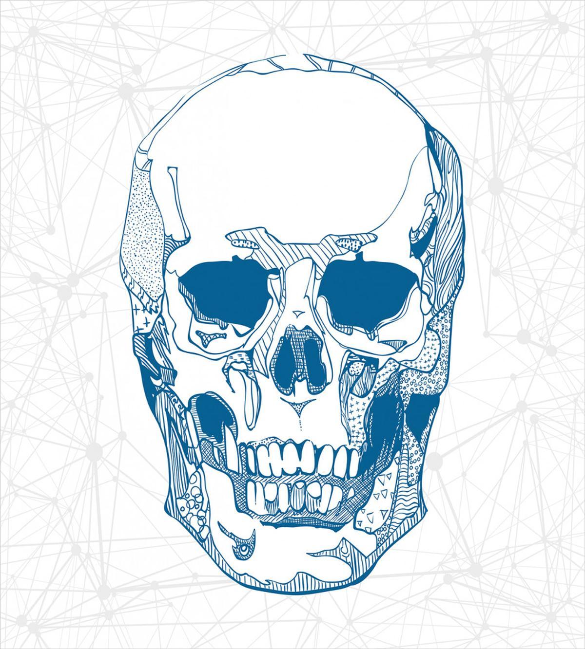 Skull Science Elements — Pattern