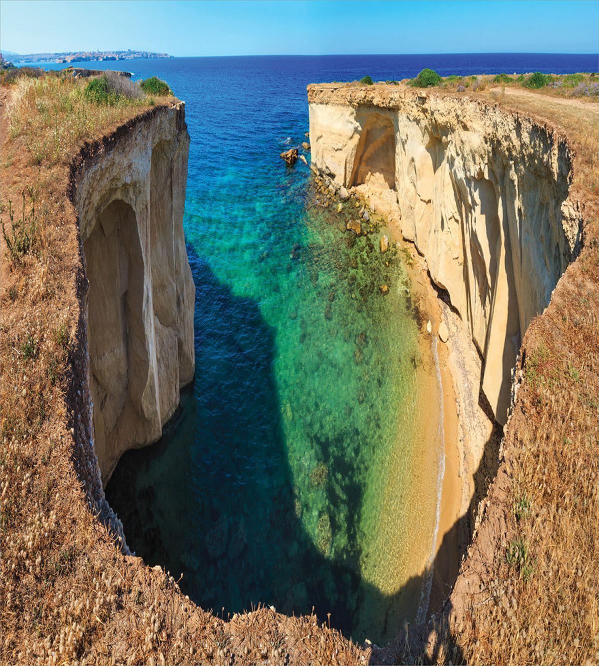 Panoramic Sea and Grotto — Pattern