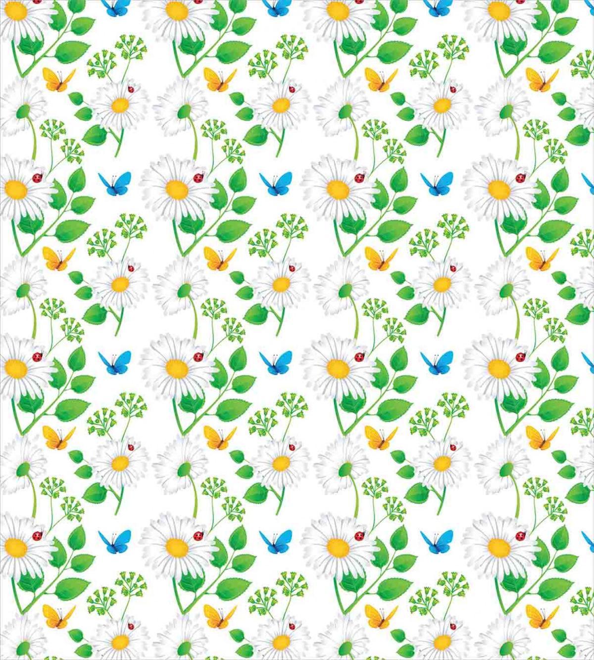 Ladybugs on Chamomiles — Pattern