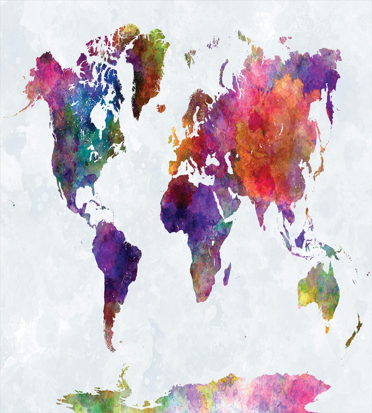 Colorful World Map — Pattern