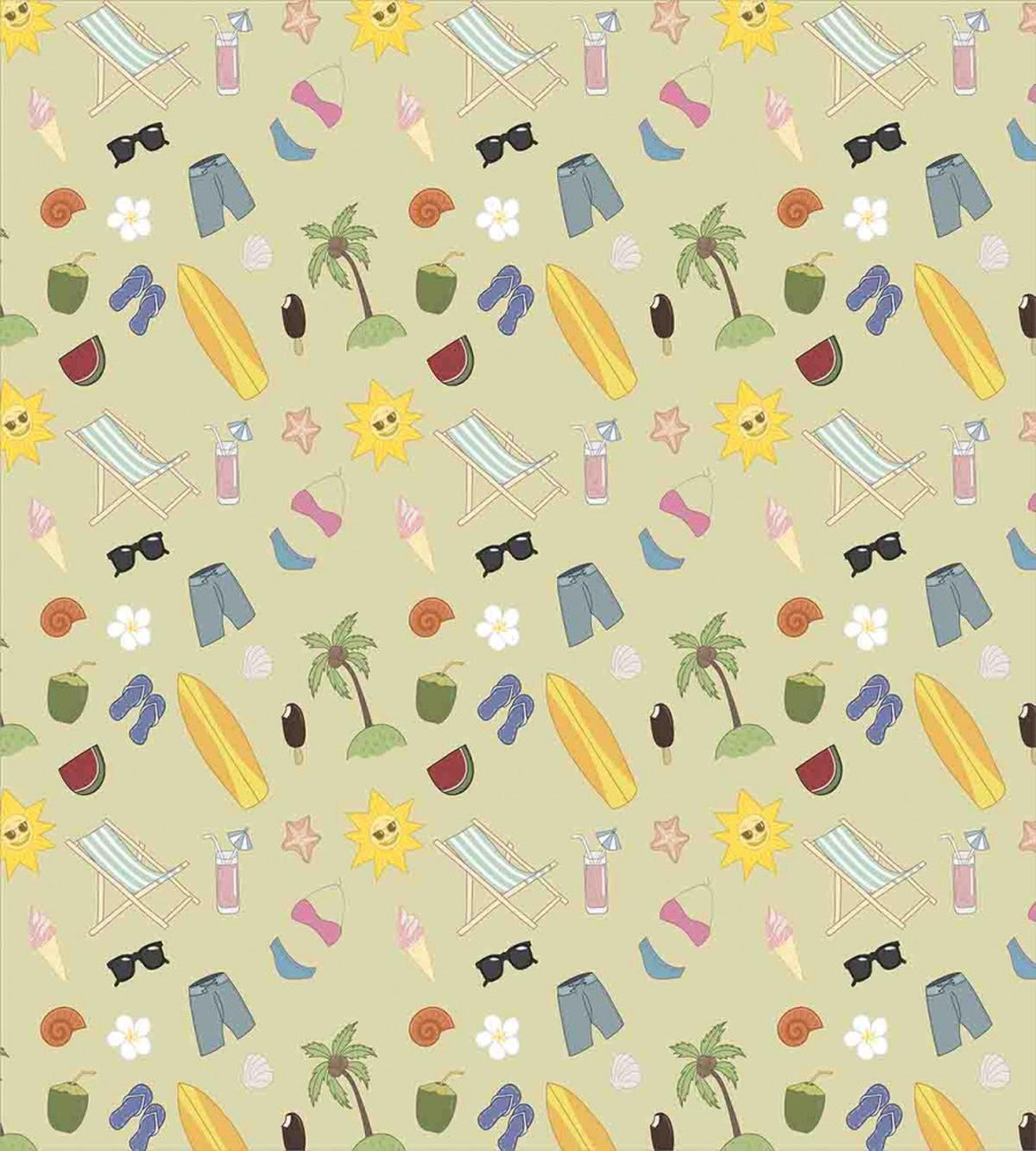 Travel Fun Exotic Beach — Pattern