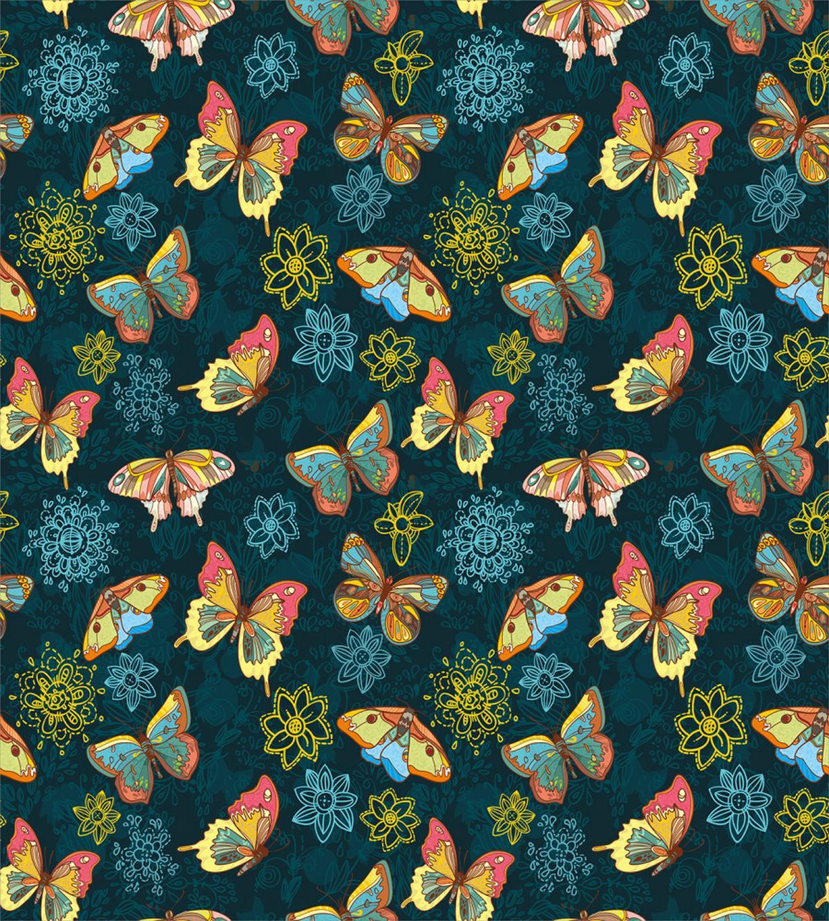 Butterflies and Flowers — Pattern