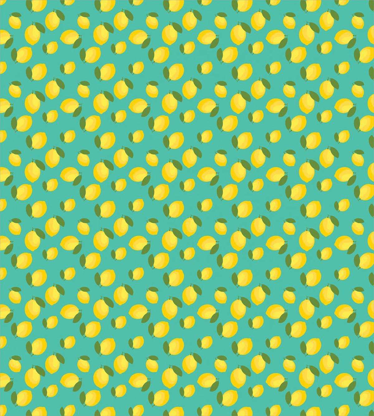 Colorful Citrus Leaves Art — Pattern