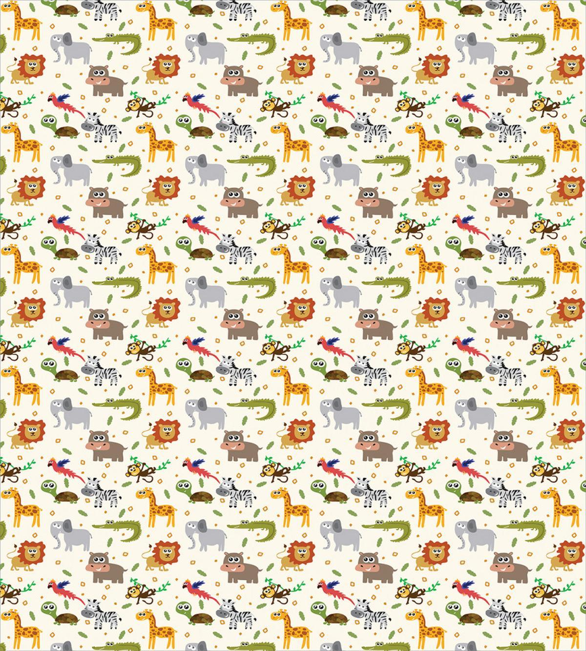 Exotic Giraffe Lion Zebra — Pattern