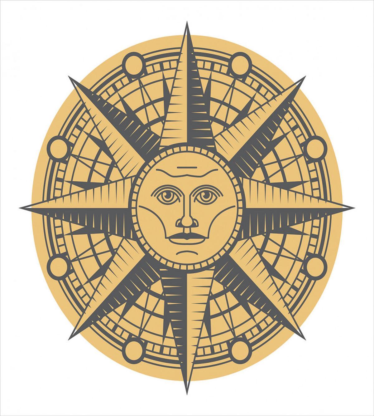 Sun Compass Art — Pattern