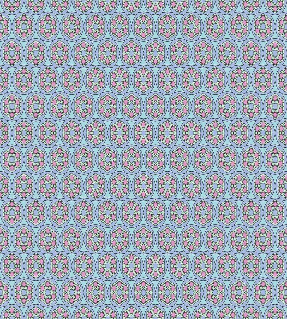 Oriental Floral Tile — Pattern