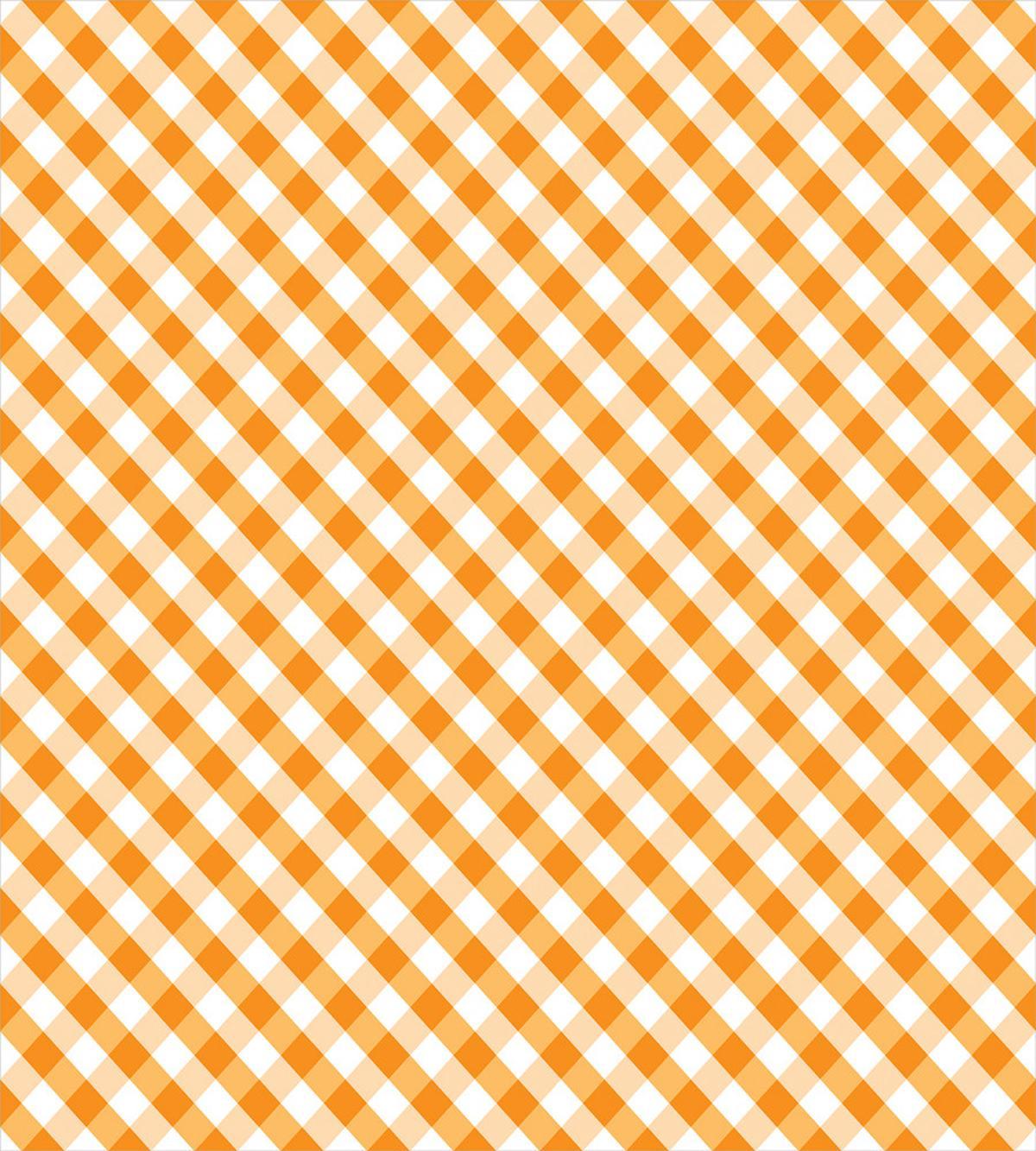 Orange Gingham Tile — Pattern