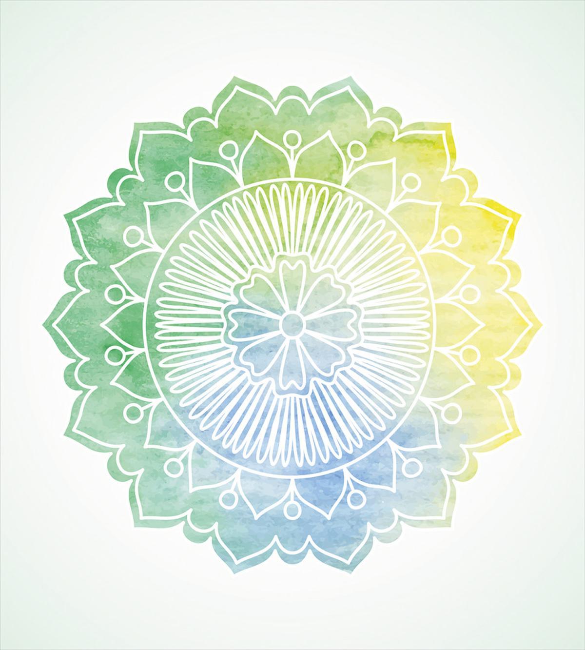 Doodle Watercolor Flora — Pattern