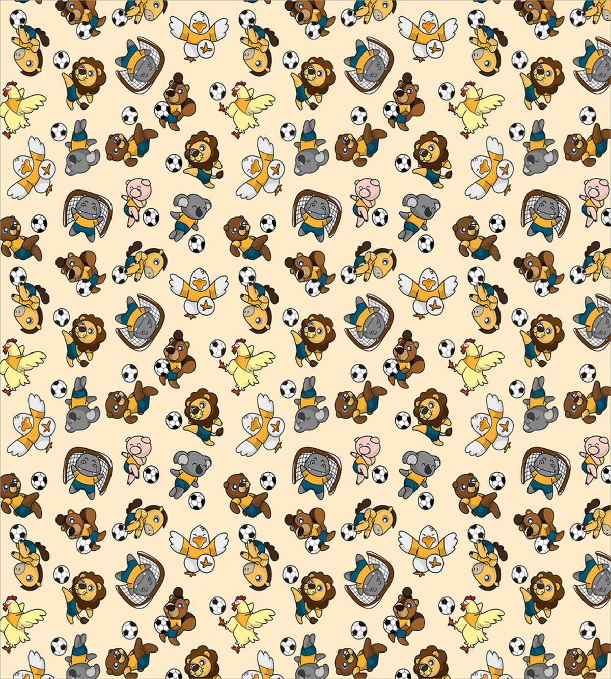 Soccer Playing Lions Horse — Pattern