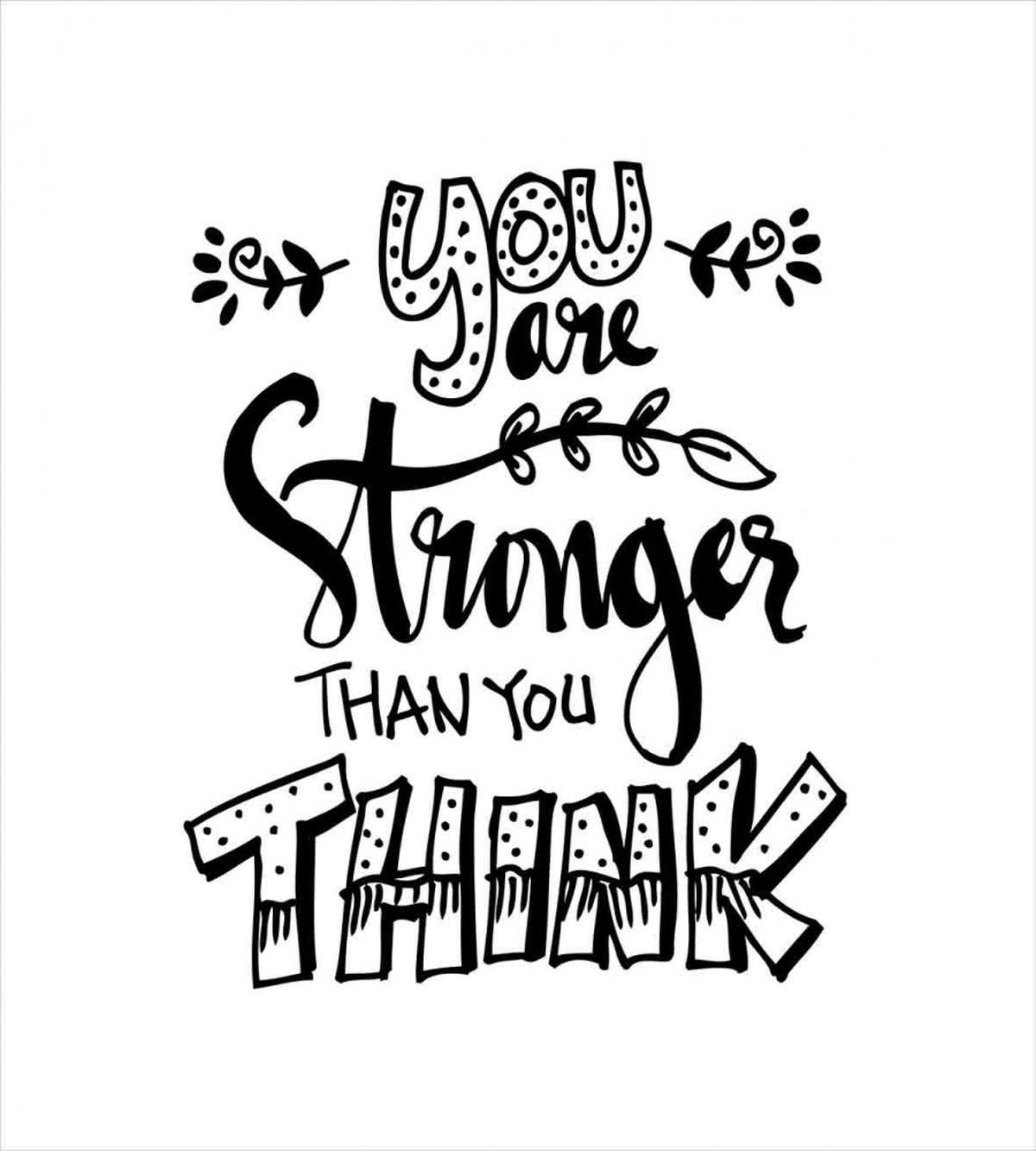 Floral Motivational Phrase — Pattern