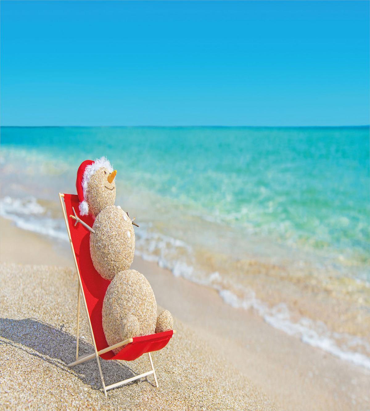 Sand Snowman on the Beach — Pattern