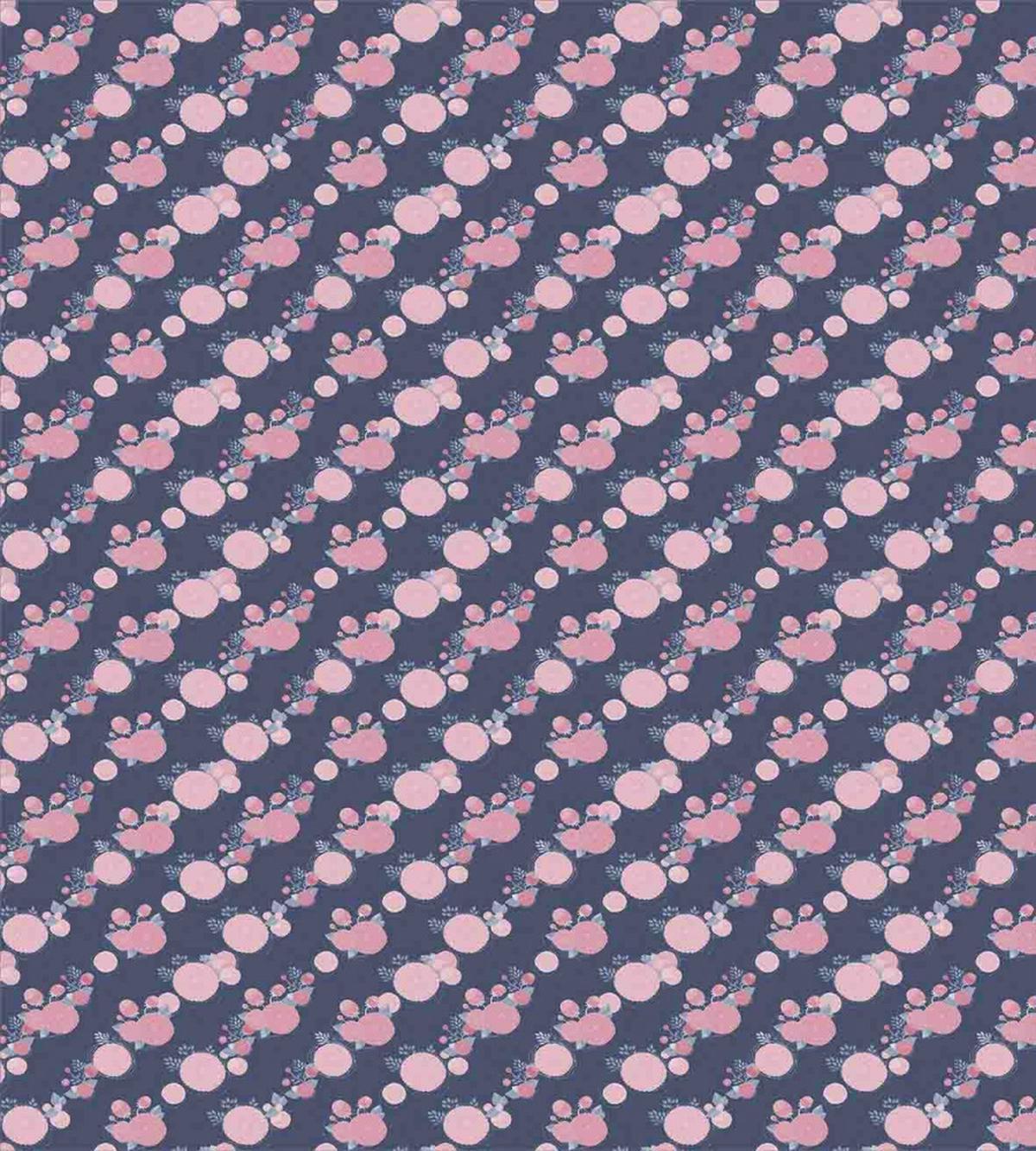 Pink Asters Romantic — Pattern
