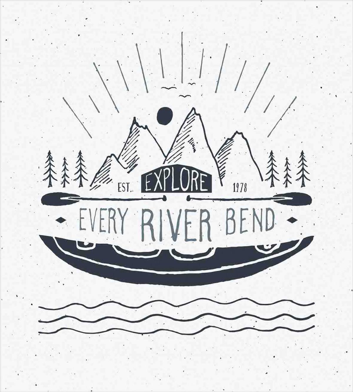 Sketch Style Mountains — Pattern