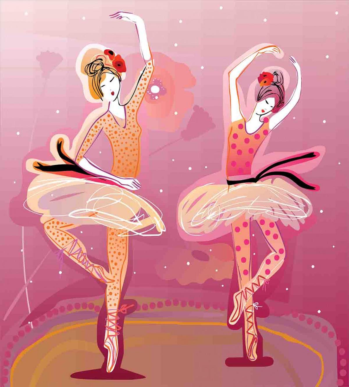 Colorful Dancers Perform — Pattern