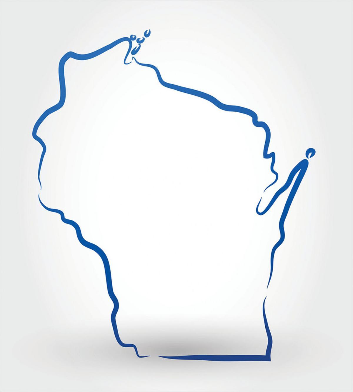 Simple Badger State Map — Pattern