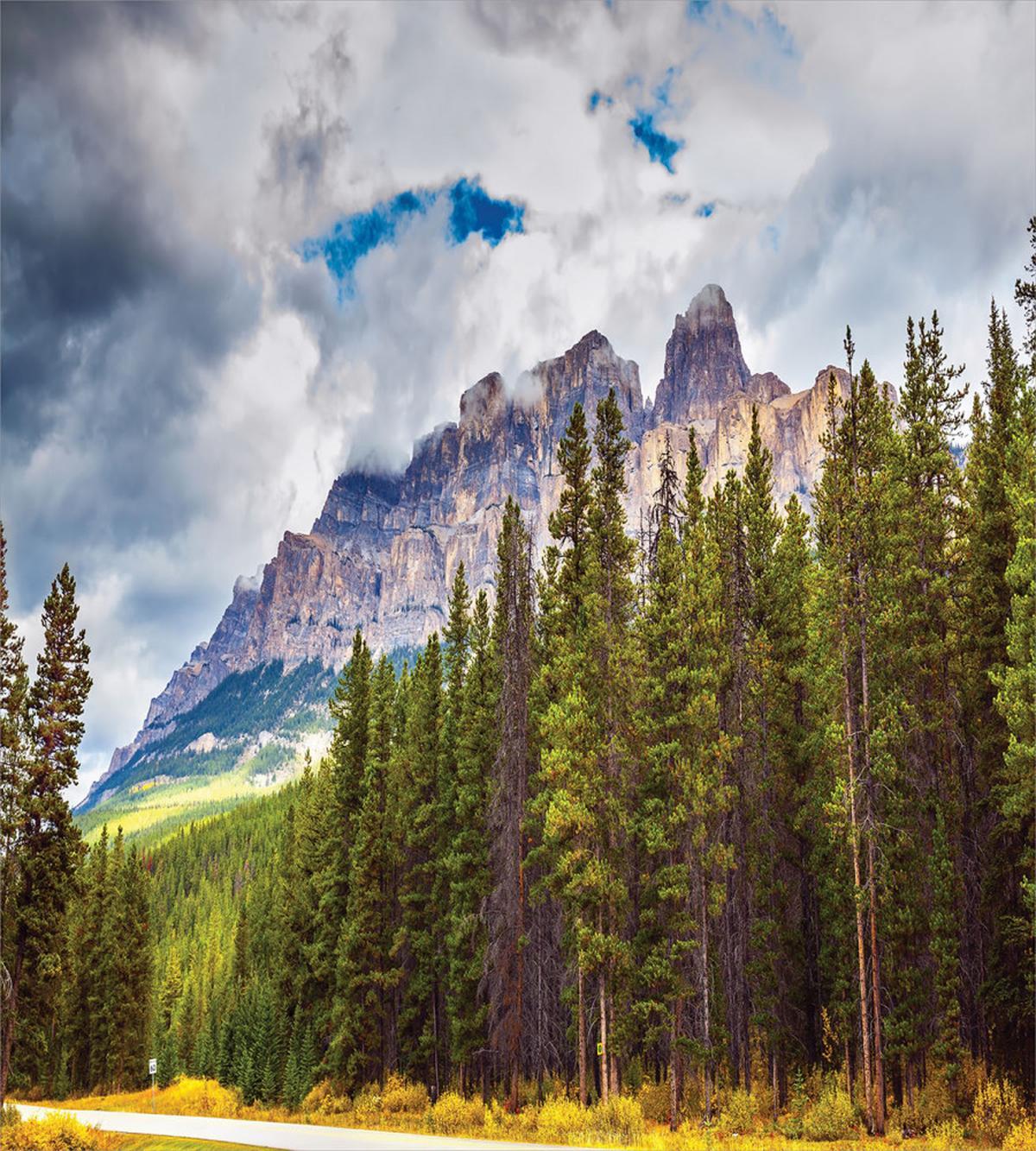 Majestic Mountains Scene — Pattern