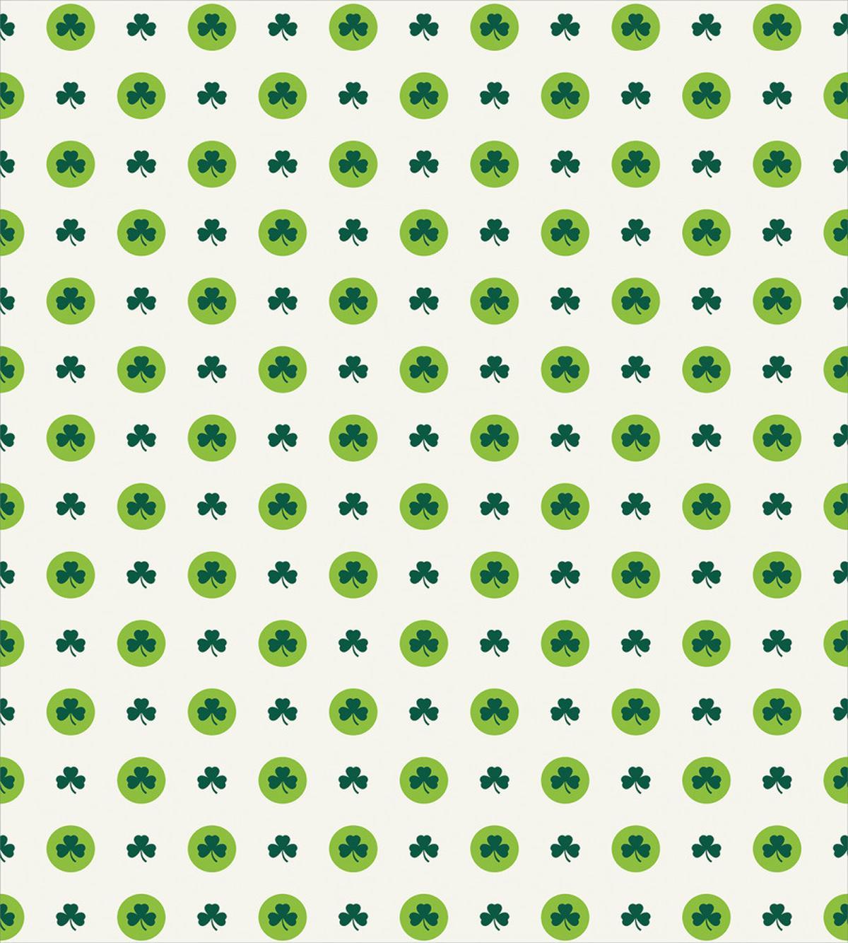 Clovers Green Dots Irish — Pattern