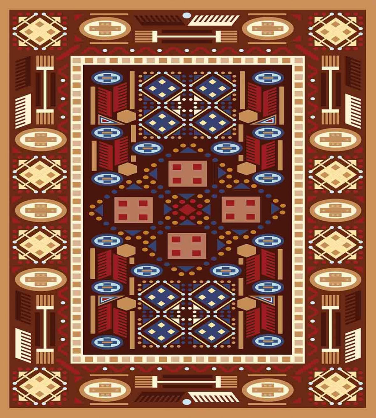 Oriental Rhombus Design — Pattern
