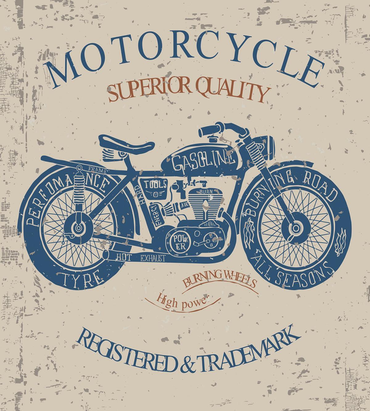 Retro Chopper Rider — Pattern