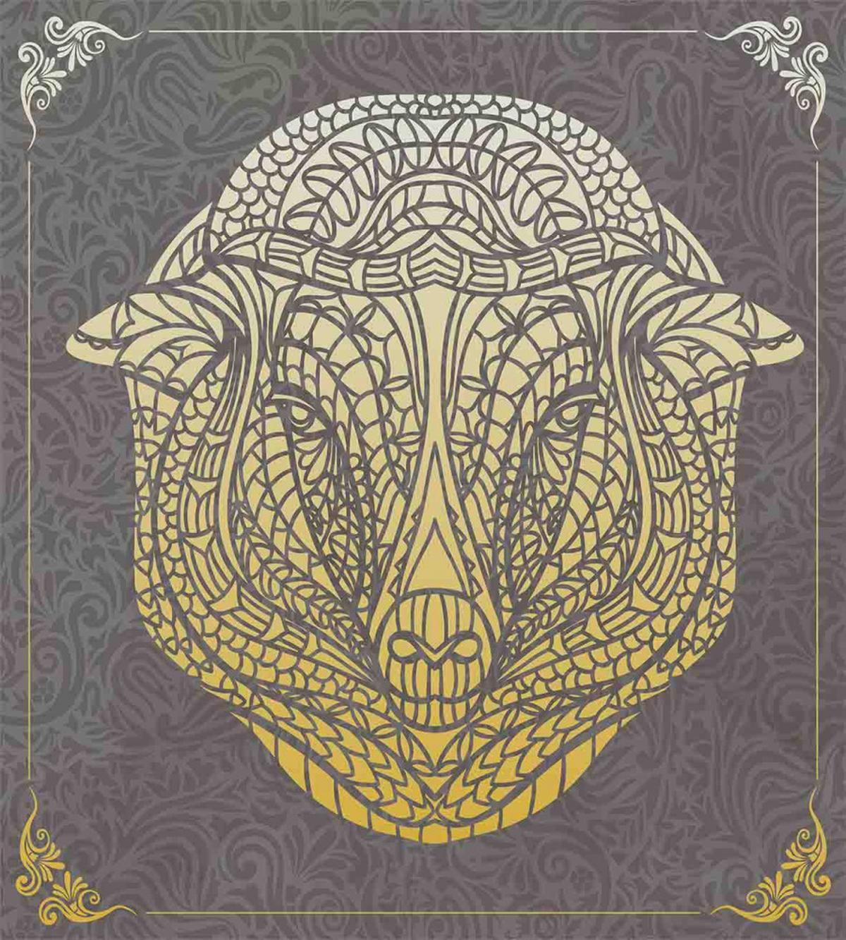 Ombre Floral Ornamental — Pattern