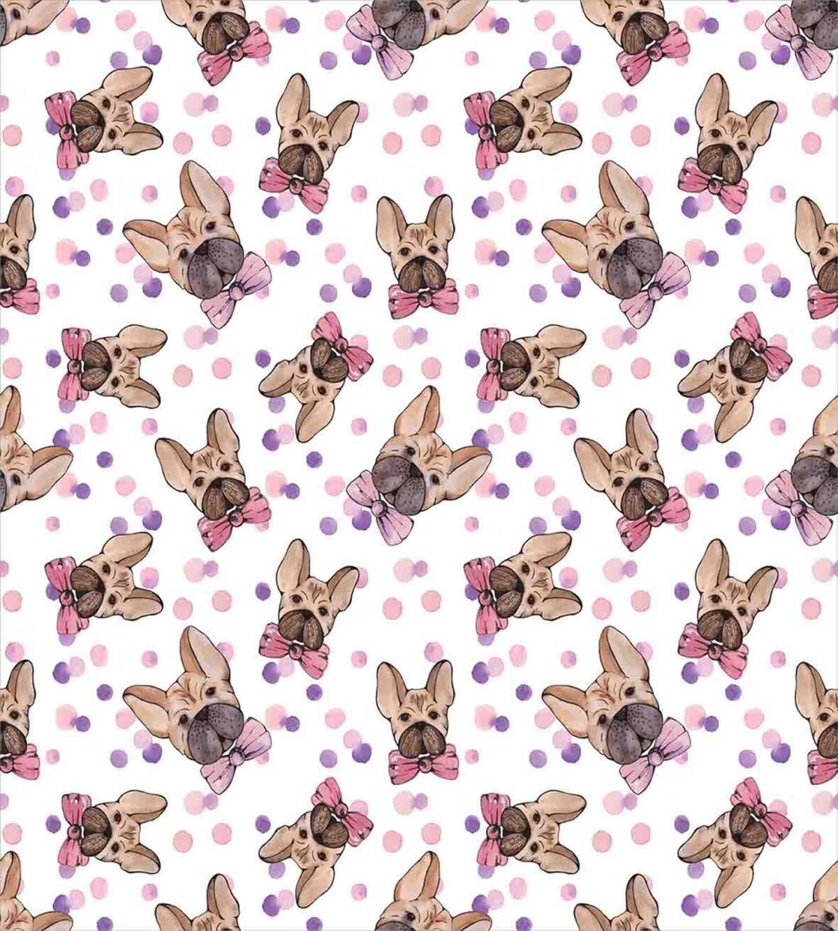 Watercolor Bowties Pets — Pattern