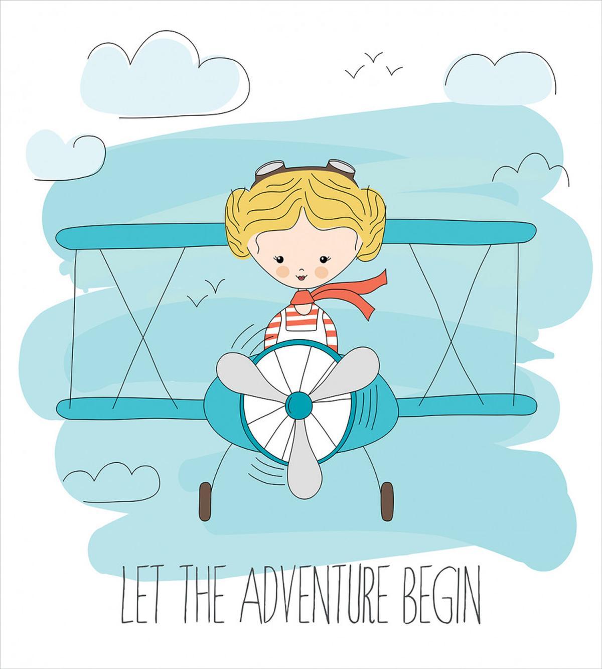 Girl on Plane — Pattern