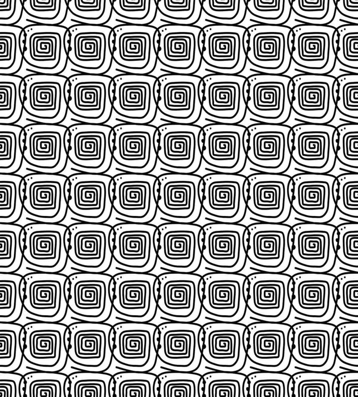 Whirls Blots — Pattern