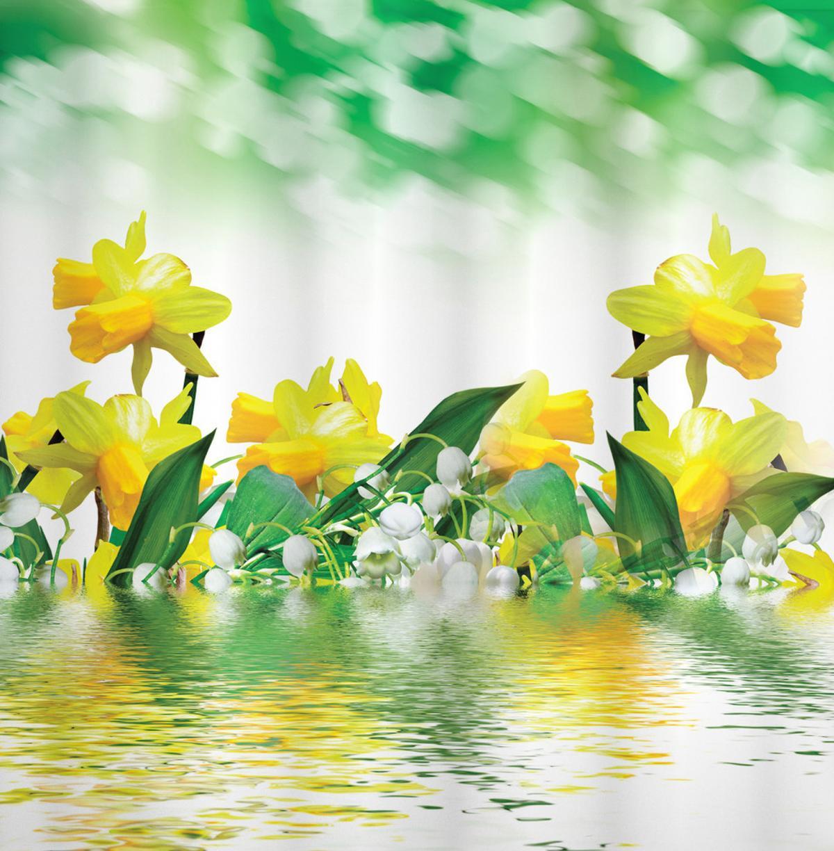 Daffodil Garden Art on Water — Pattern