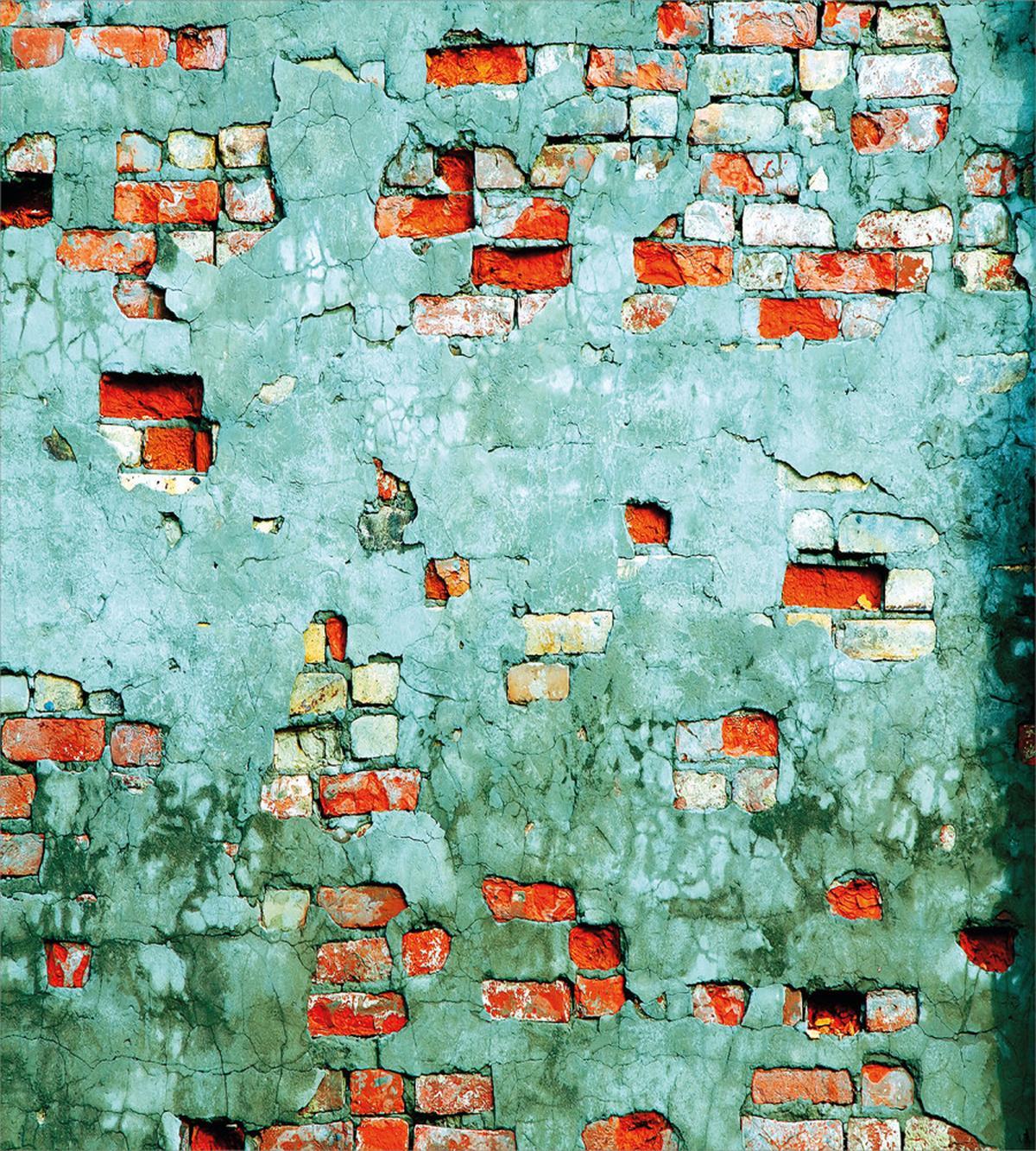 Brick Wall Old Wrecked — Pattern