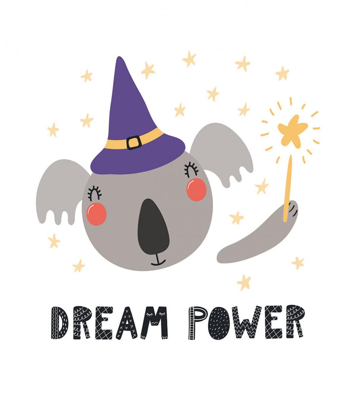 Funny Koala in a Witch Hat — Pattern