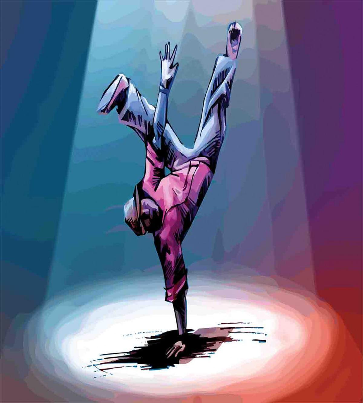 Break Dancer Sketch — Pattern