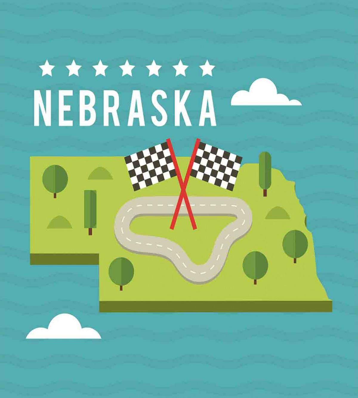 Map of Nebraska State — Pattern