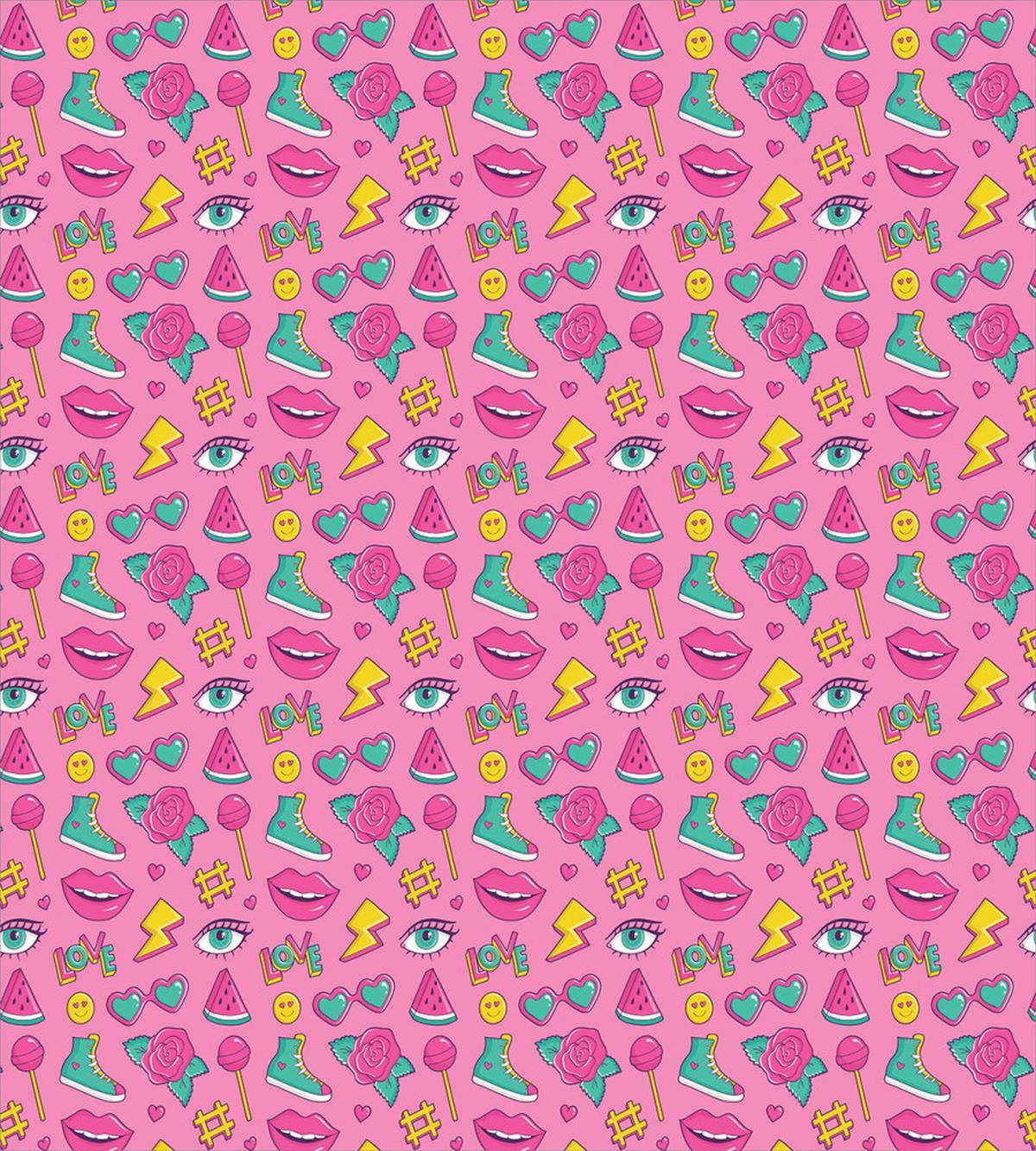 Retro Comics on Pink — Pattern