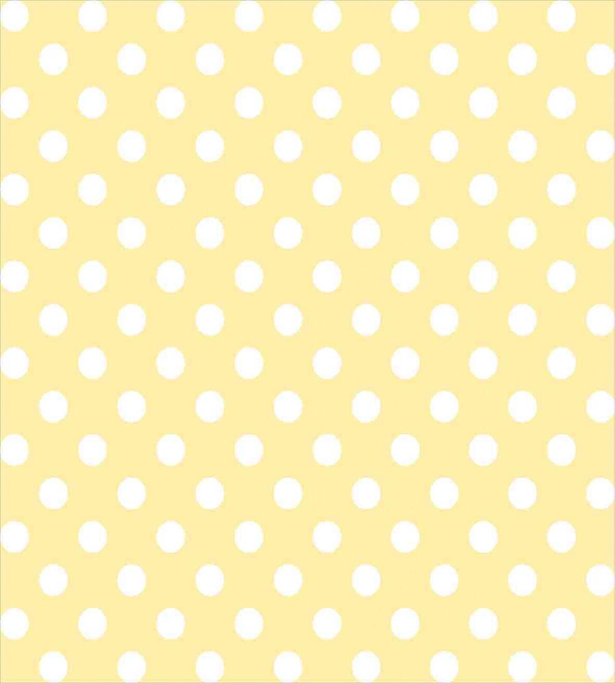 Retro Polka Dots Yellow — Pattern