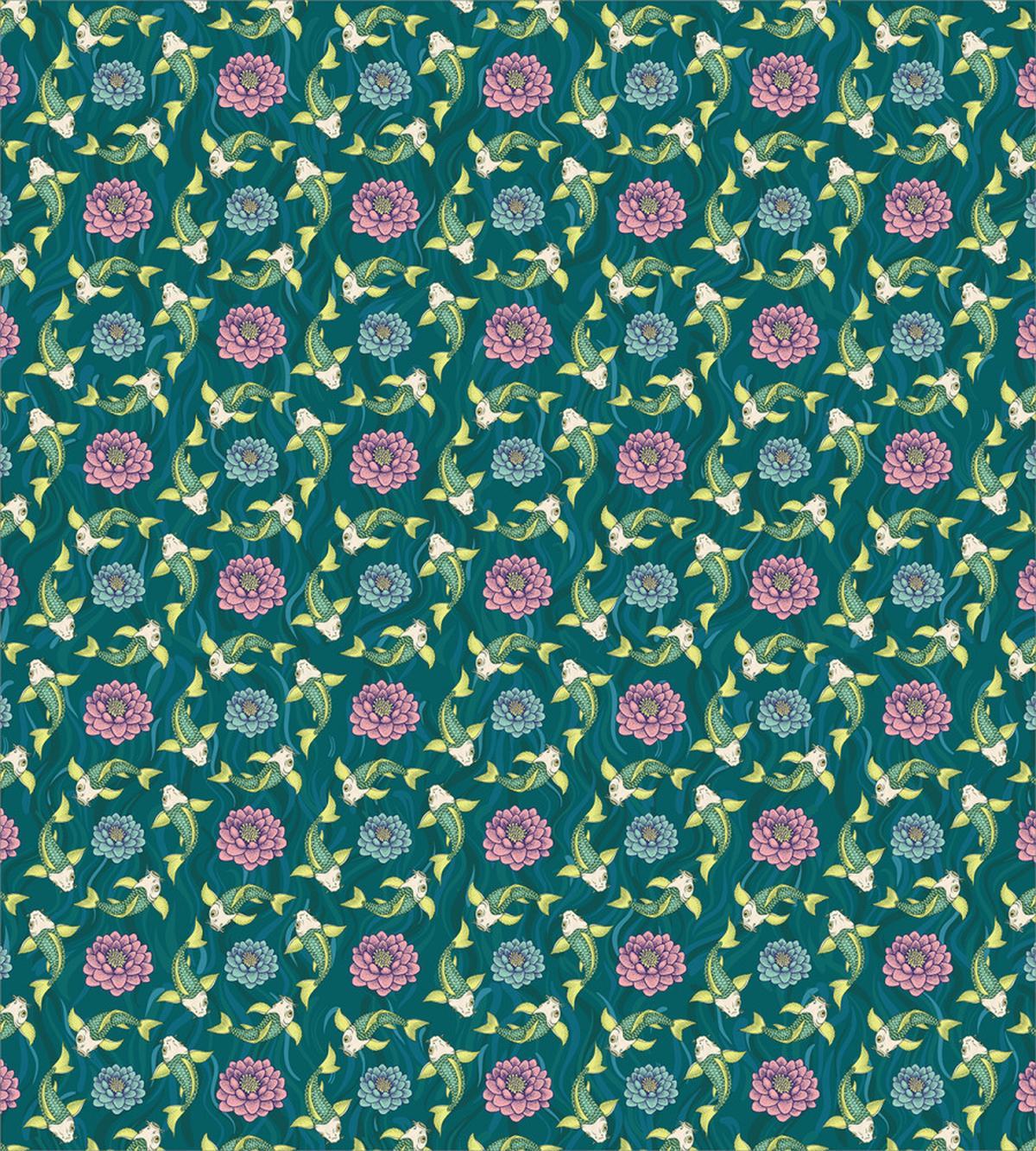 Traditional Carp Koi Lily — Pattern