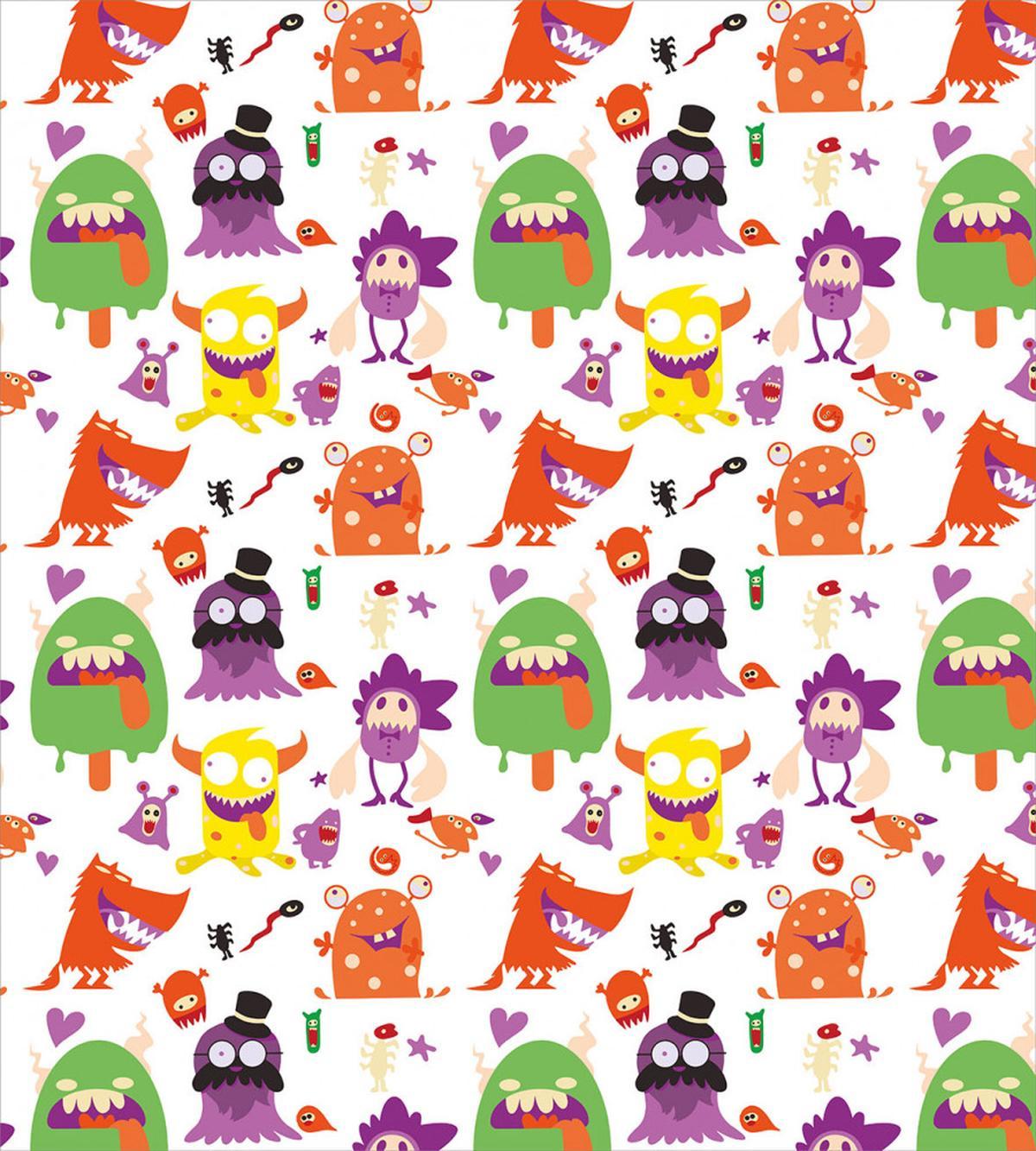 Monsters Animal Funny Cartoon — Pattern