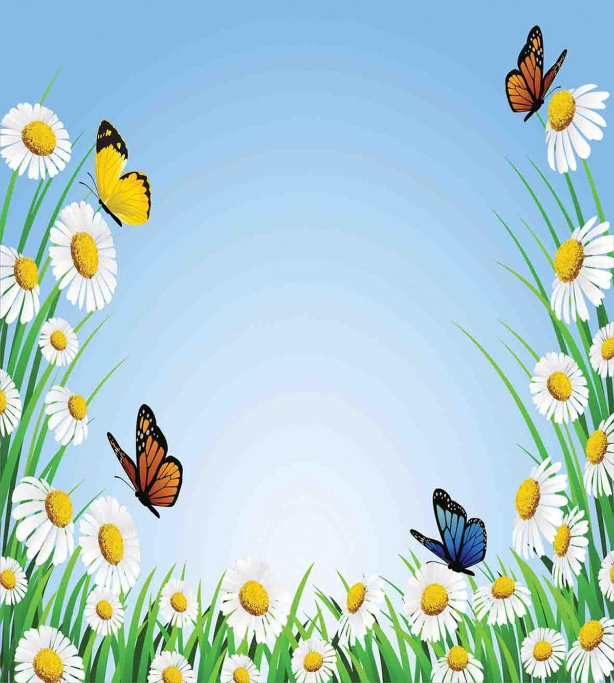 Daisy with Butterflies — Pattern